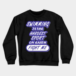 Swimming Women's Swimming Pool Crawl Girls Crewneck Sweatshirt